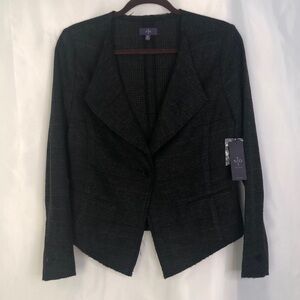 NYDJ Women Blazer Wool Blended  Black/Gray Size XS